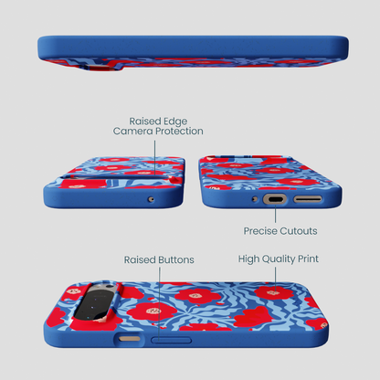 Electric Blue Indigo Ember Google Pixel 9 Pro XL Case