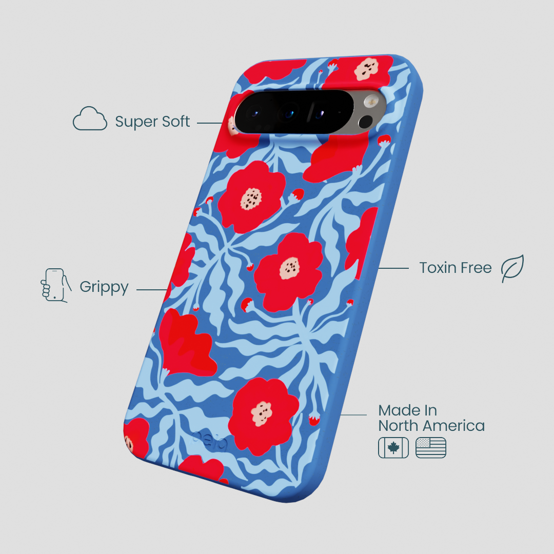 Electric Blue Indigo Ember Google Pixel 9 Pro XL Case