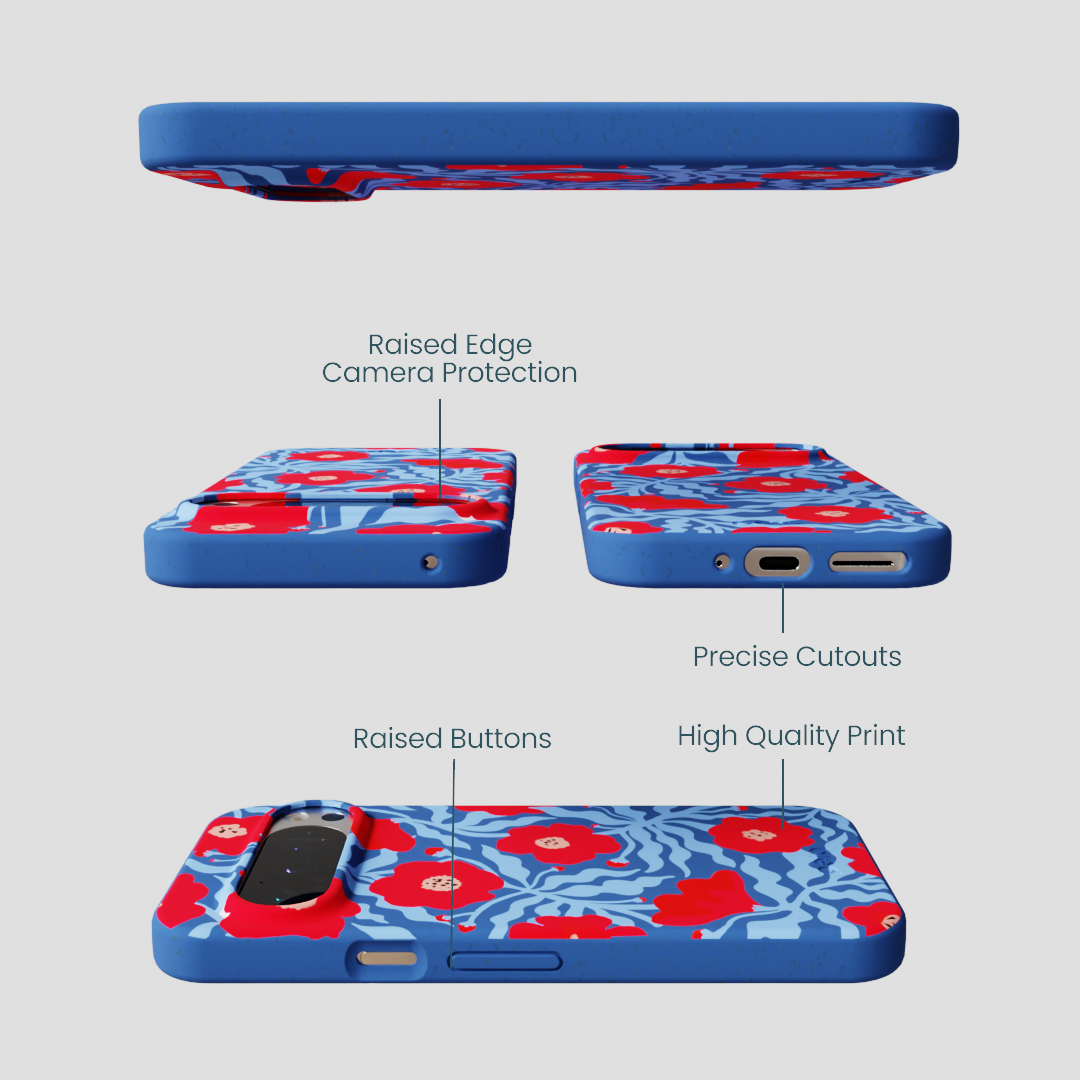 Electric Blue Indigo Ember Google Pixel 9/9 Pro Case