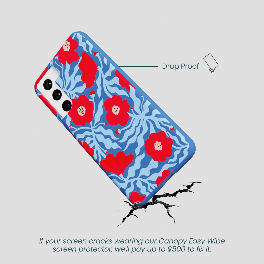 Electric Blue Indigo Ember Samsung Galaxy S21 Case