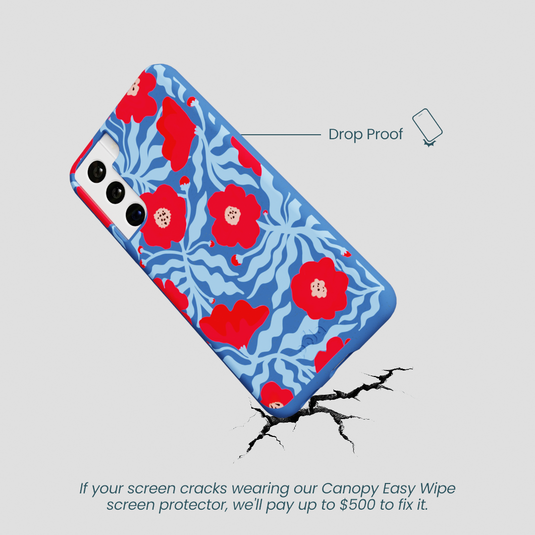 Electric Blue Indigo Ember Samsung Galaxy S22 Case