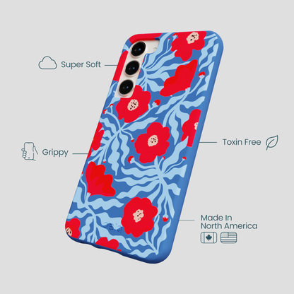 Electric Blue Indigo Ember Samsung Galaxy S23+(Plus) Case