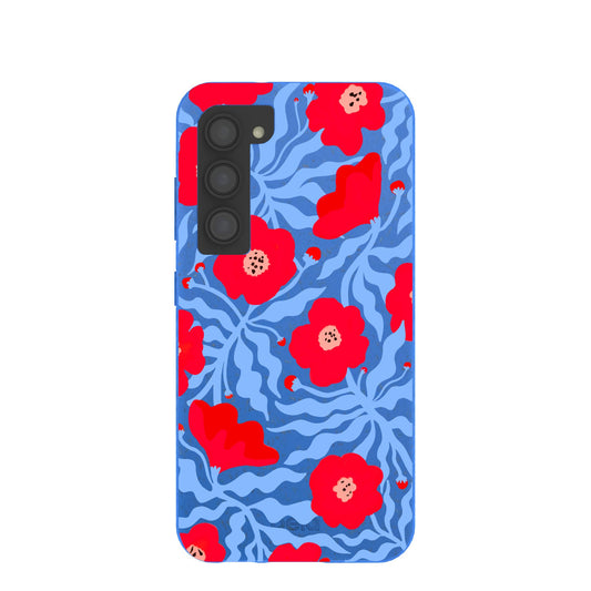 Electric Blue Indigo Ember Samsung Galaxy S23 Case