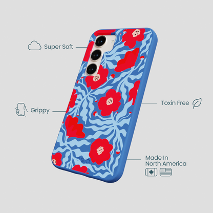 Electric Blue Indigo Ember Samsung Galaxy S23 Case