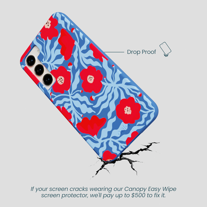 Electric Blue Indigo Ember Samsung Galaxy S24+(Plus) Case