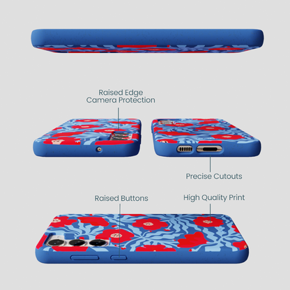 Electric Blue Indigo Ember Samsung Galaxy S24+(Plus) Case