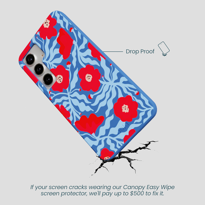 Electric Blue Indigo Ember Samsung Galaxy S25+(Plus) Case