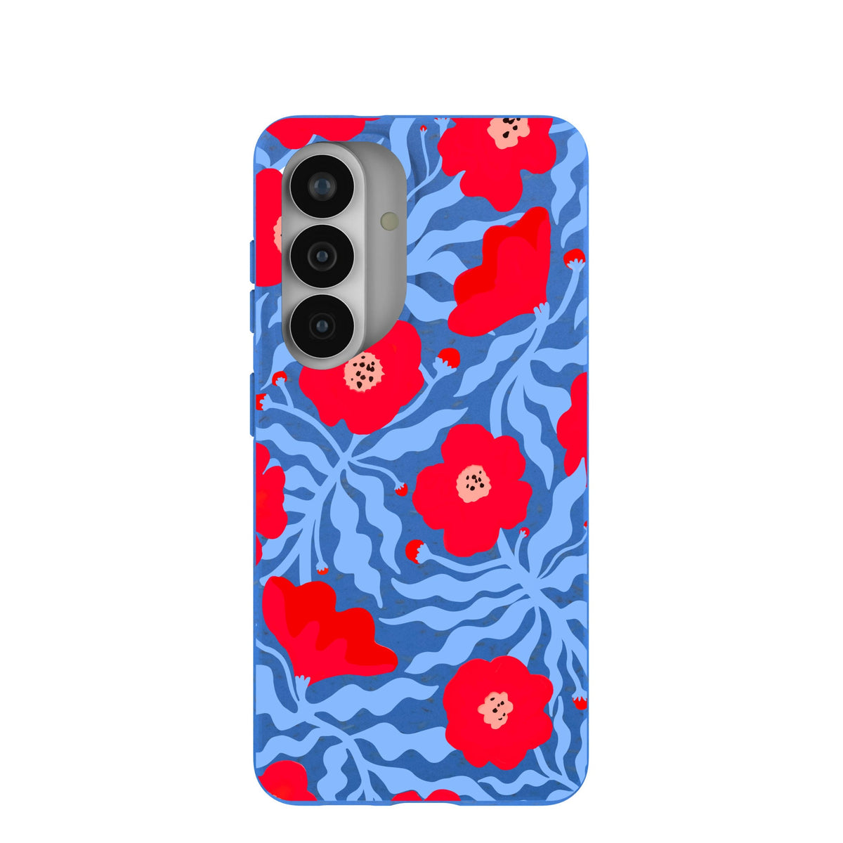 Electric Blue Indigo Ember Samsung Galaxy S26 Case