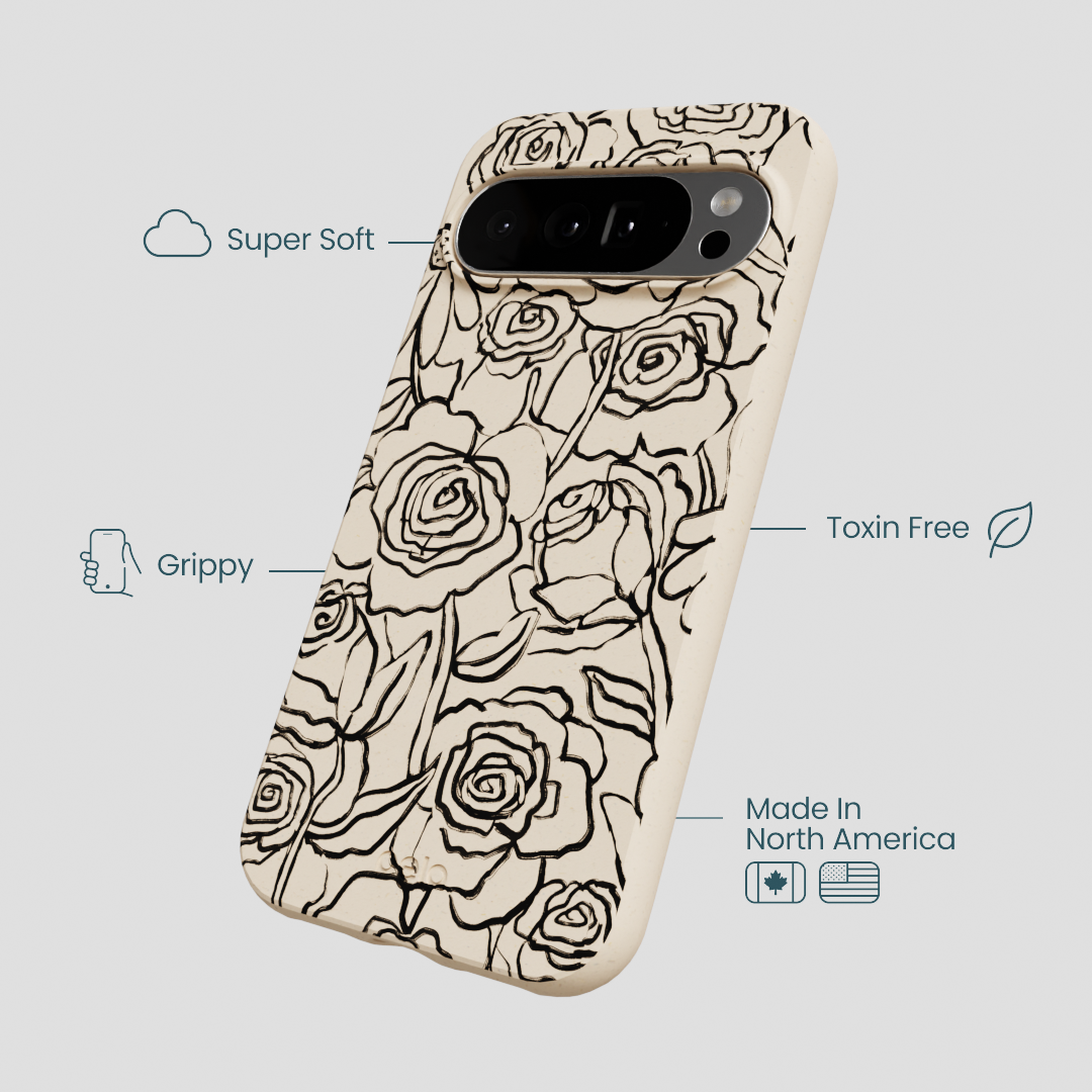Seashell Inked Blooms Google Pixel 10 Pro XL Case