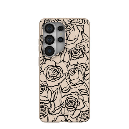Seashell Inked Blooms Samsung Galaxy S26 Ultra Case