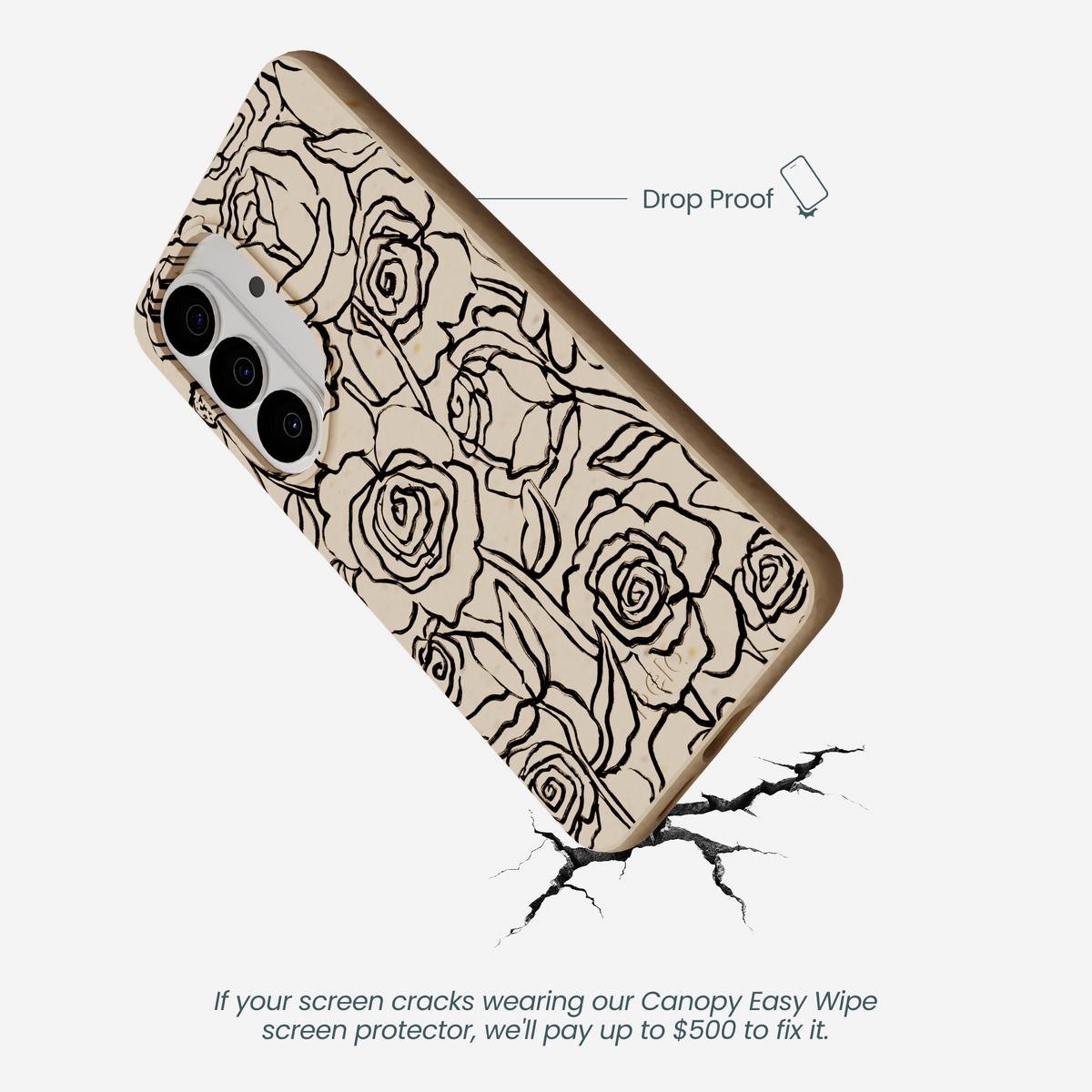 Seashell Inked Blooms Samsung Galaxy S26 Case