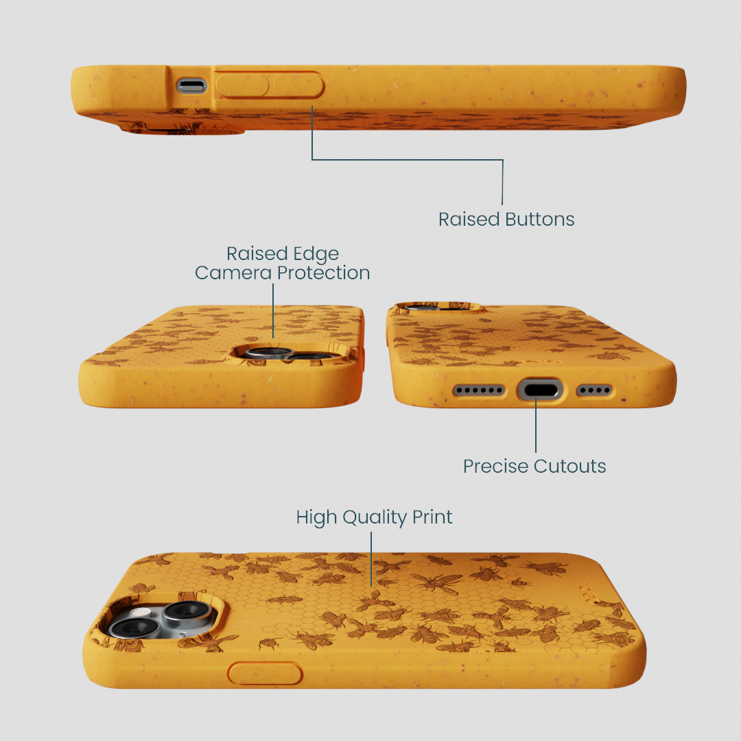 Honey Inside the Hive iPhone 14 Plus Case