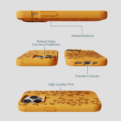 Honey Inside the Hive iPhone 14 Pro Case