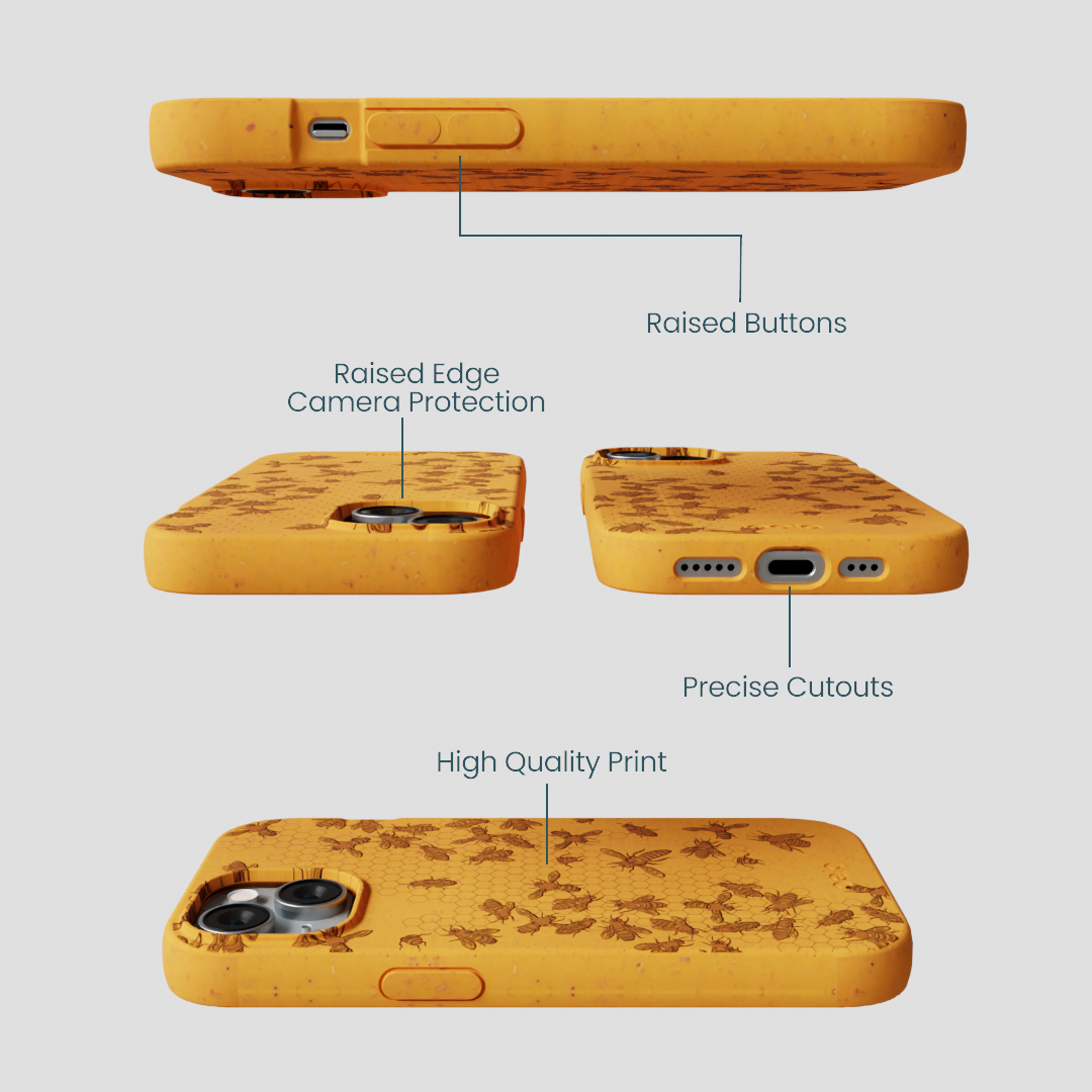 Honey Inside the Hive iPhone 15 Case