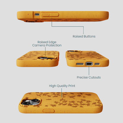 Honey Inside the Hive iPhone 15 Case