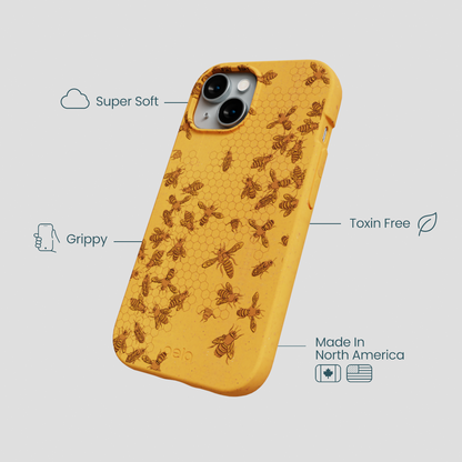 Honey Inside the Hive iPhone 15 Case