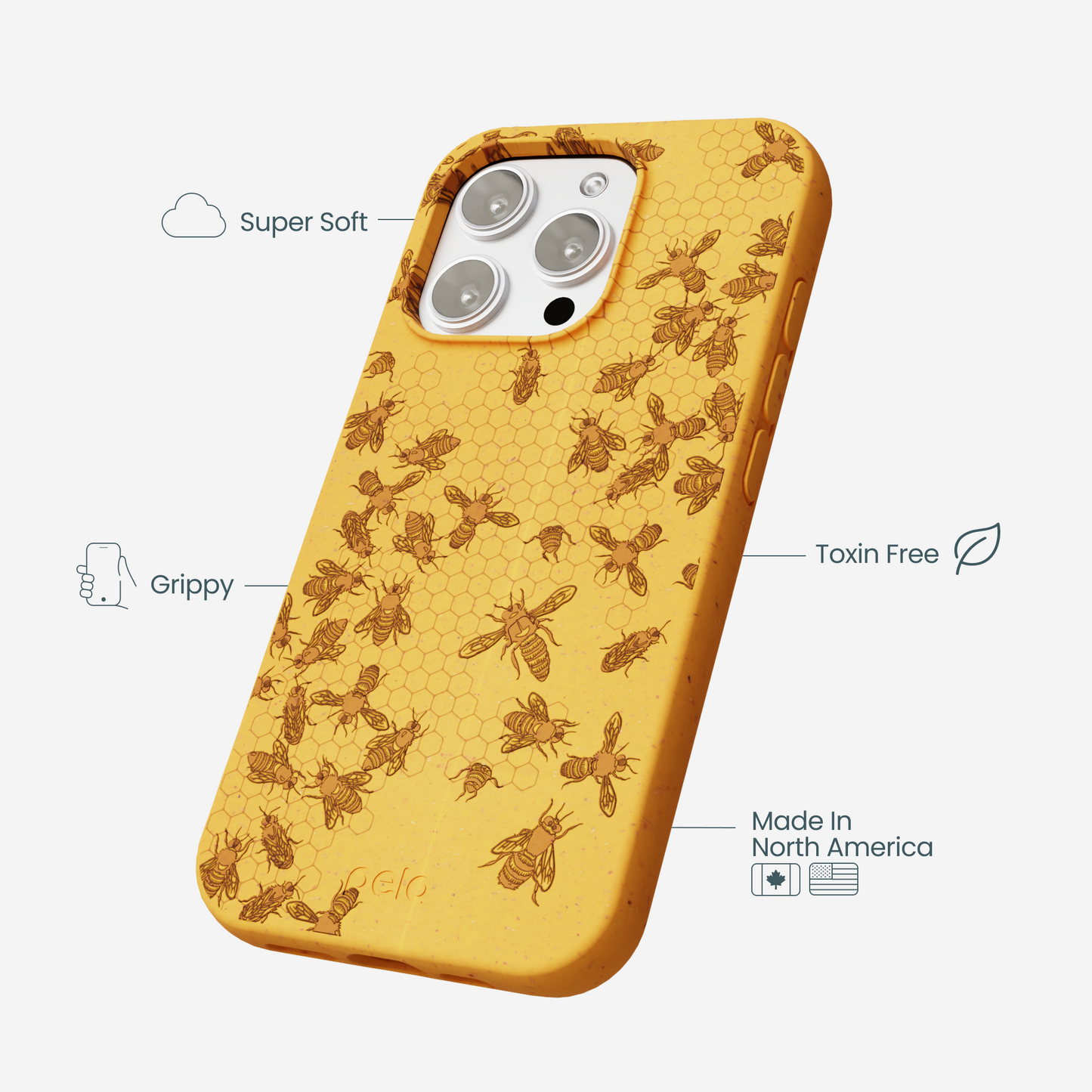 Honey Inside the Hive iPhone 16 Pro Max Case