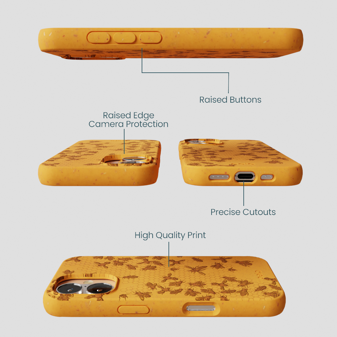 Honey Inside the Hive iPhone 16 Case