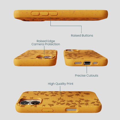 Honey Inside the Hive iPhone 16 Case