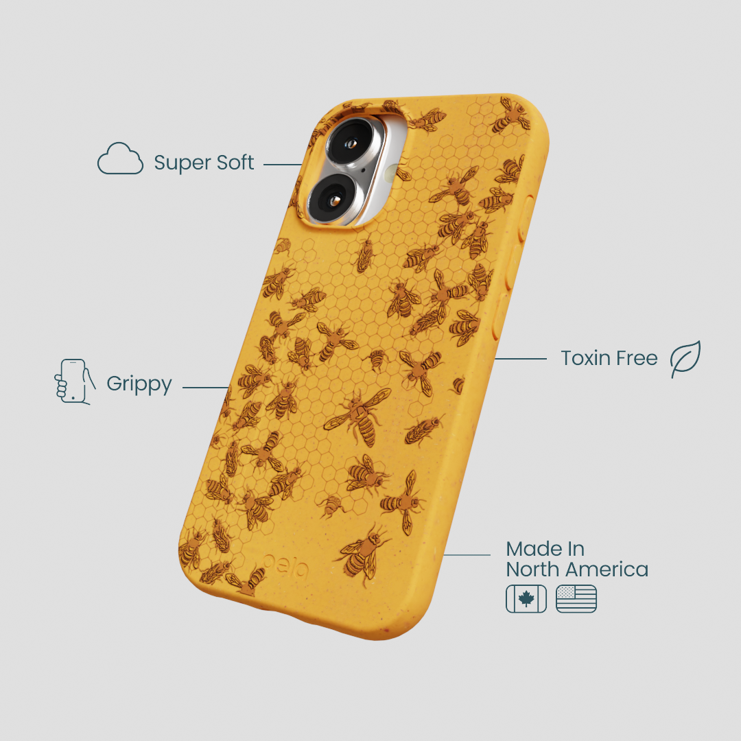 Honey Inside the Hive iPhone 16 Case