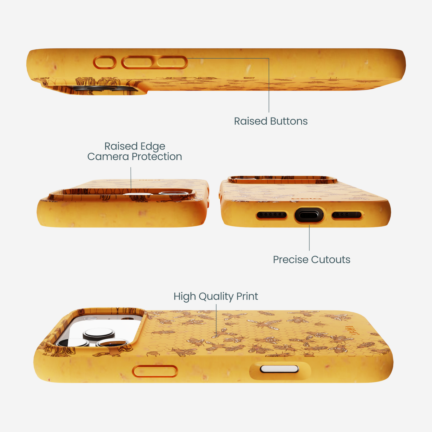 Honey Inside the Hive iPhone 17 Pro Max Case