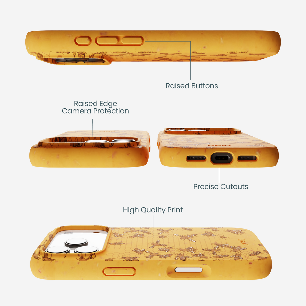 Honey Inside the Hive iPhone 17 Pro Case