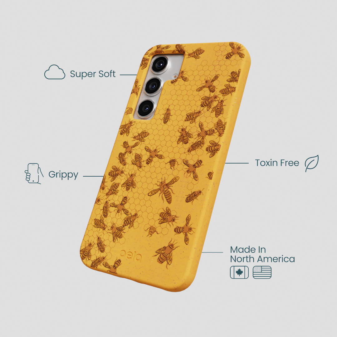 Honey Inside the Hive Samsung Galaxy S25 Case