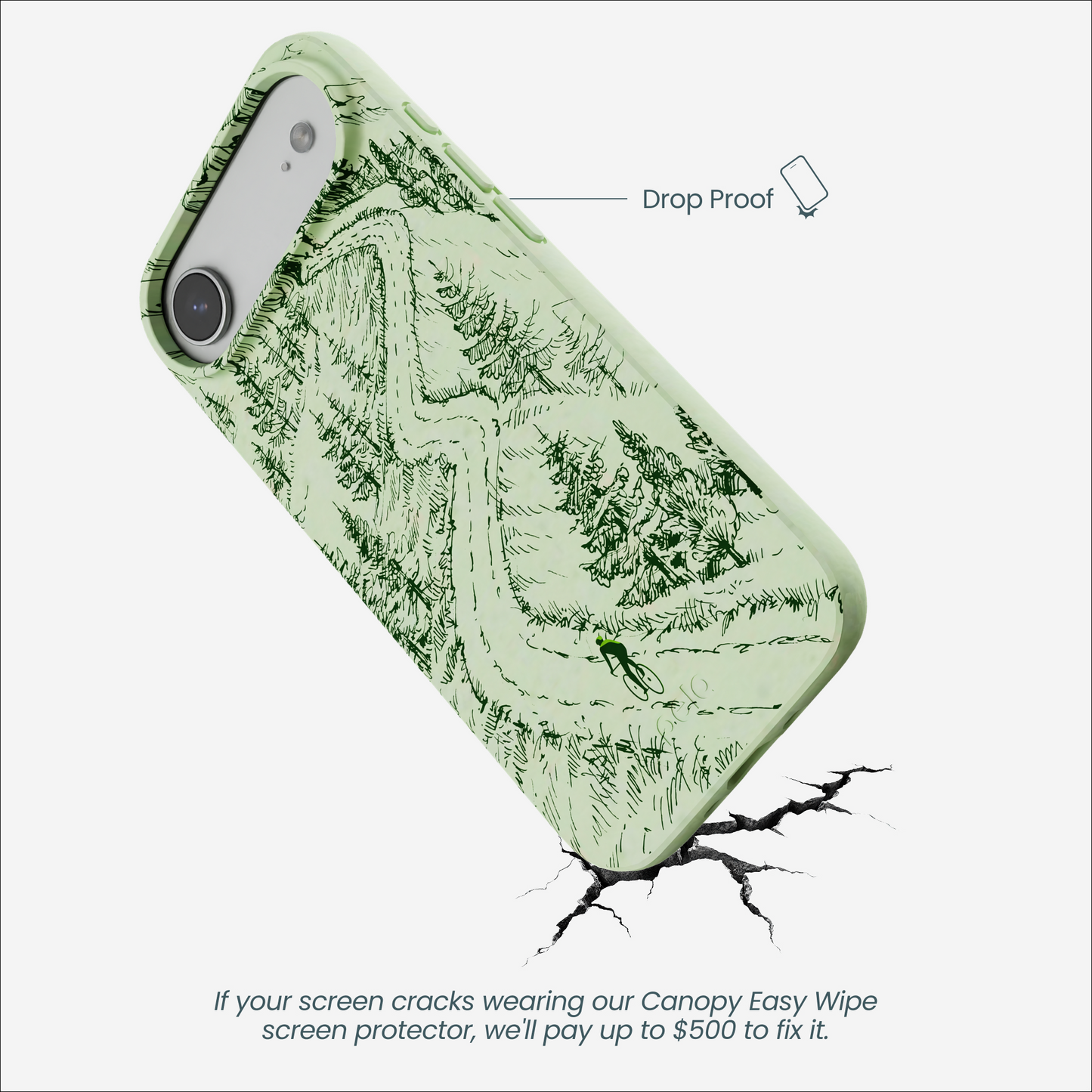 Sage Green Into the Mountains iPhone Air Case