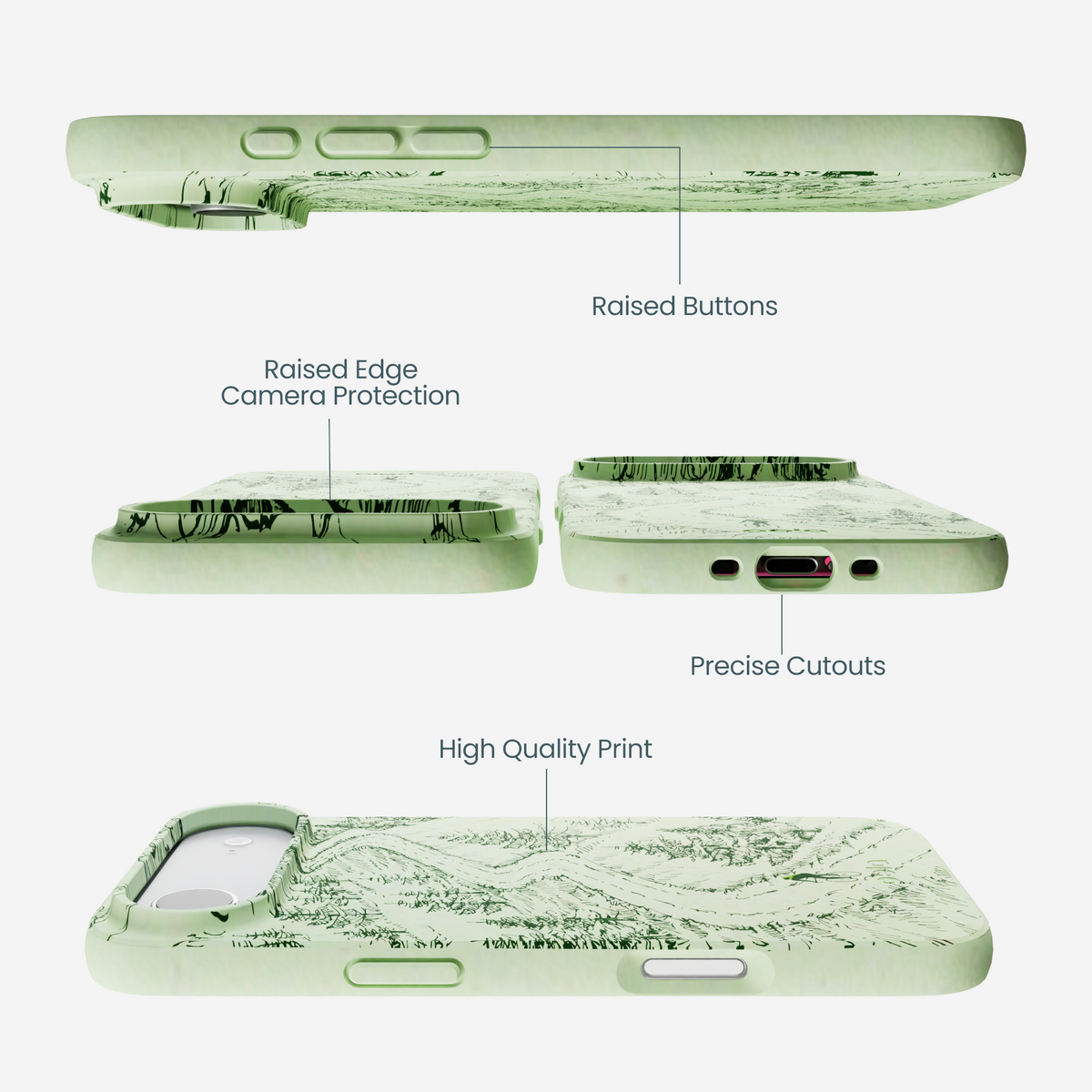 Sage Green Into the Mountains iPhone Air Case