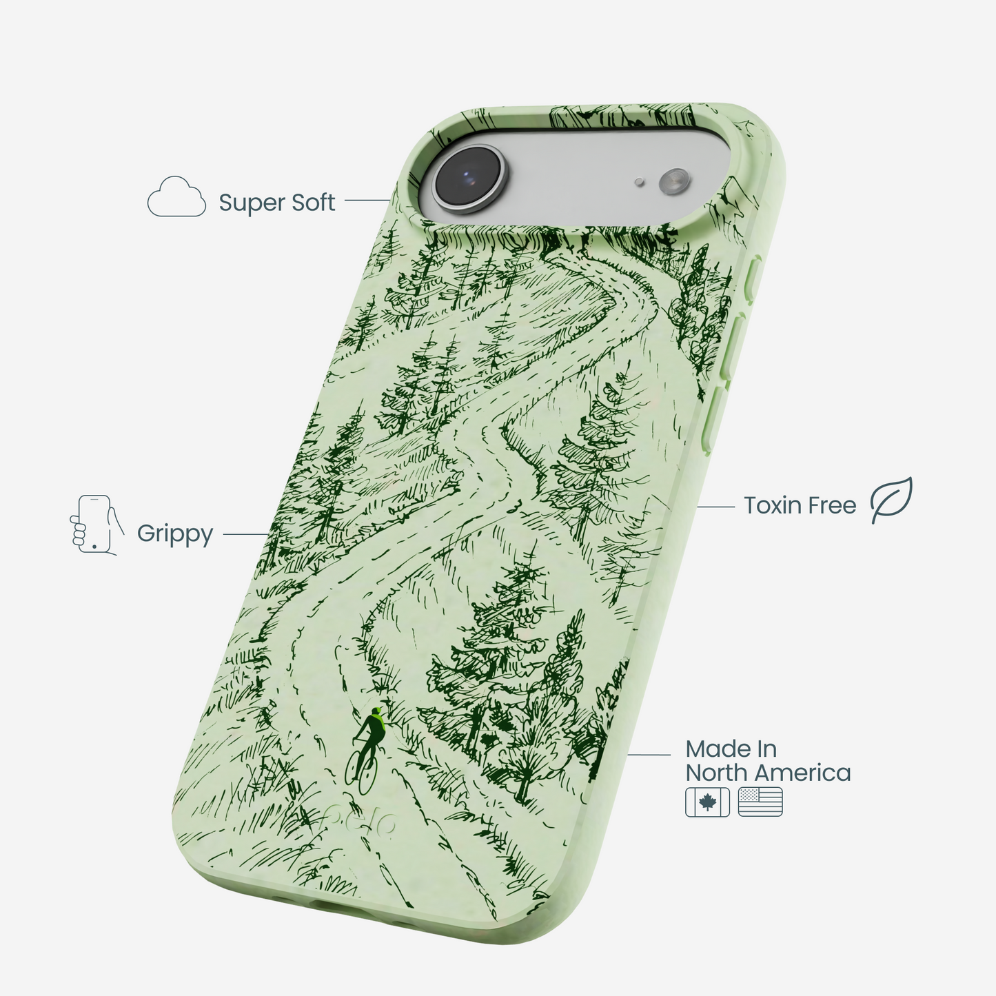 Sage Green Into the Mountains iPhone Air Case