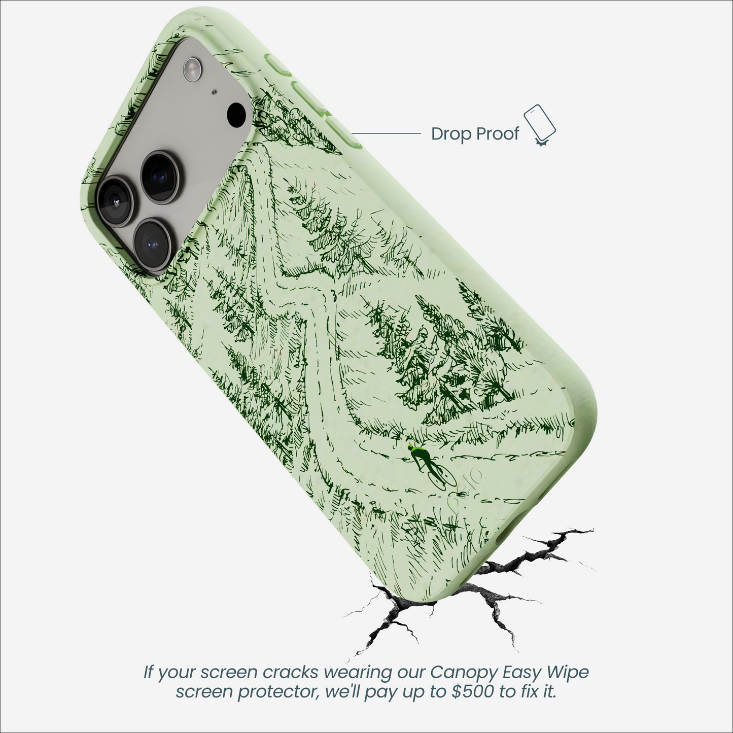 Sage Green Into the Mountains iPhone 17 Pro Max Case