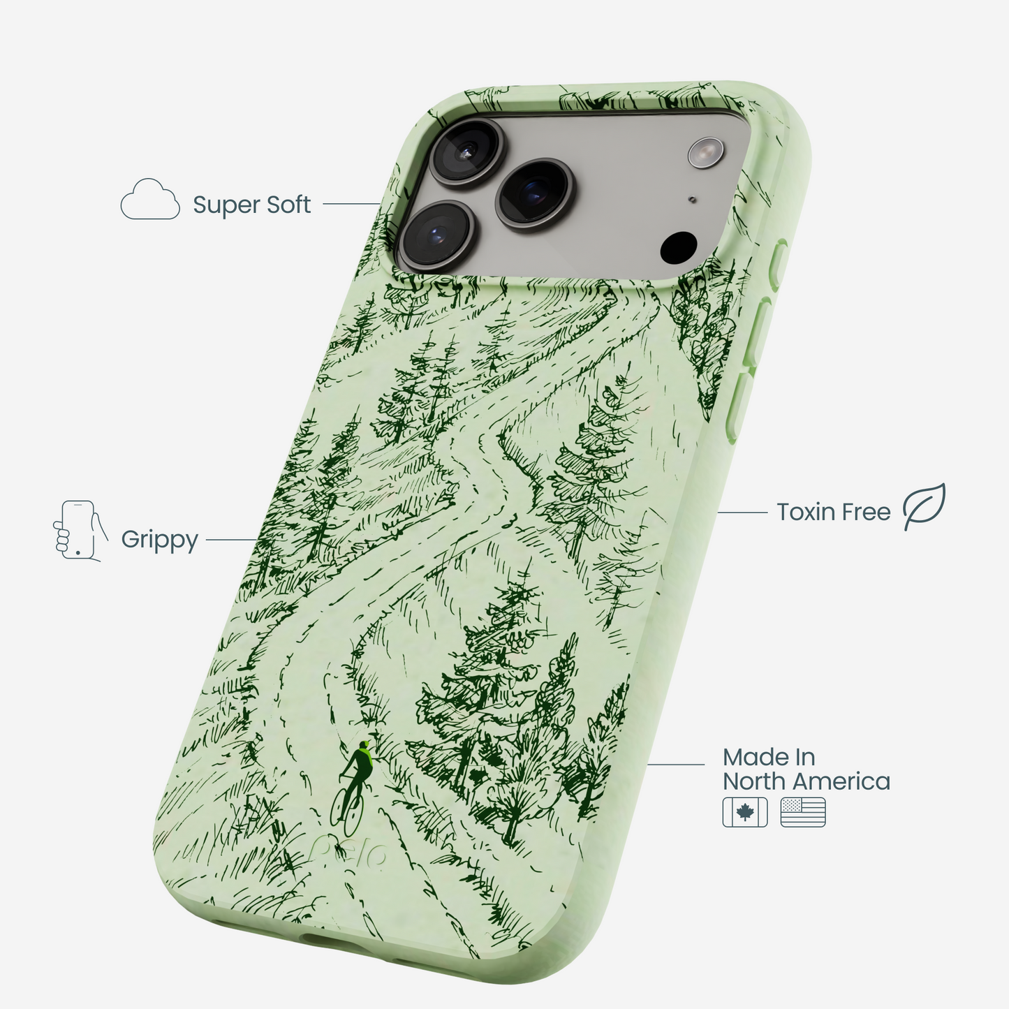 Sage Green Into the Mountains iPhone 17 Pro Max Case