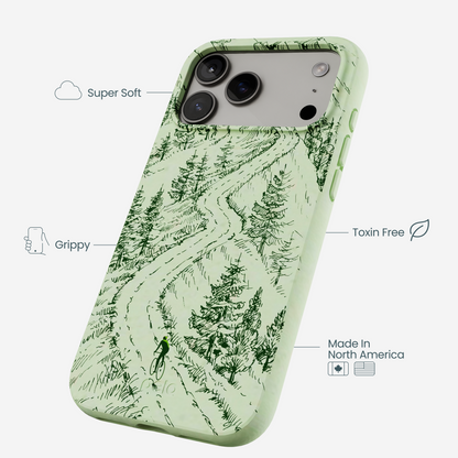 Sage Green Into the Mountains iPhone 17 Pro Max Case