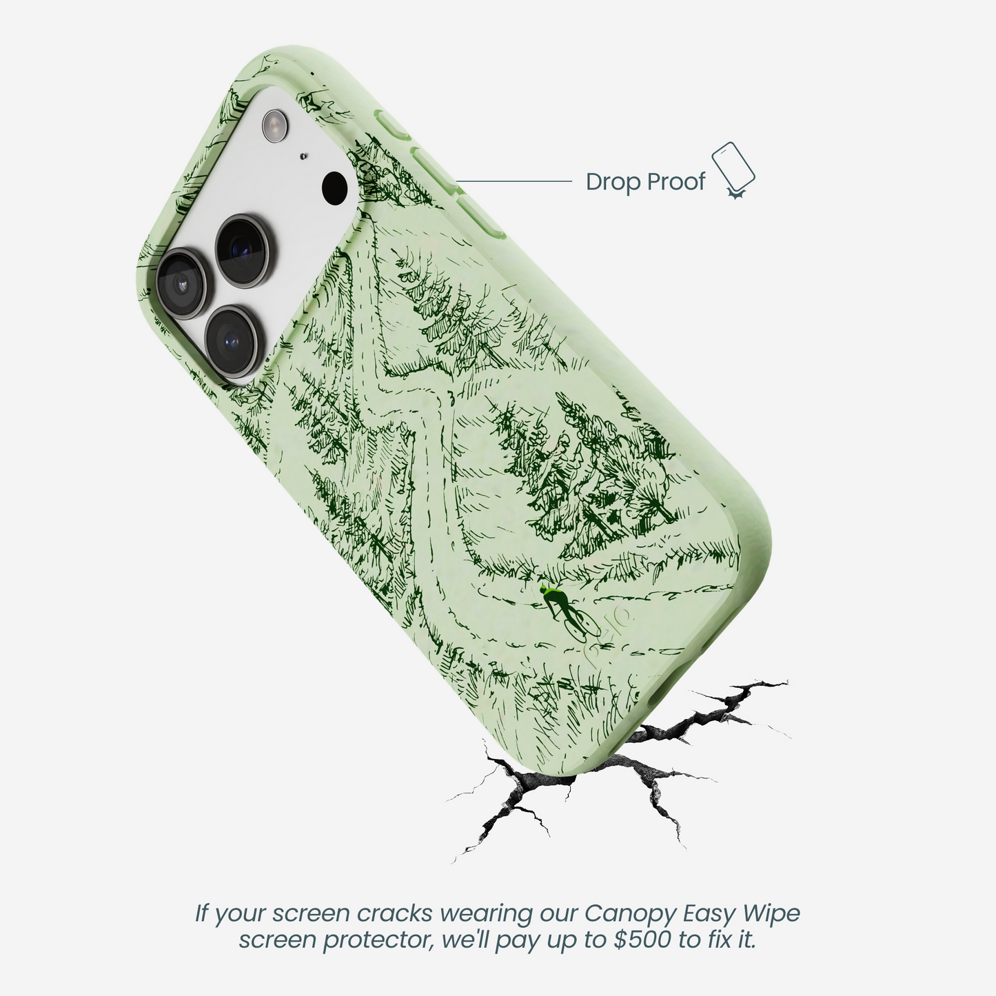 Sage Green Into the Mountains iPhone 17 Pro Case