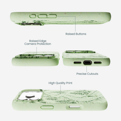 Sage Green Into the Mountains iPhone 17 Pro Case