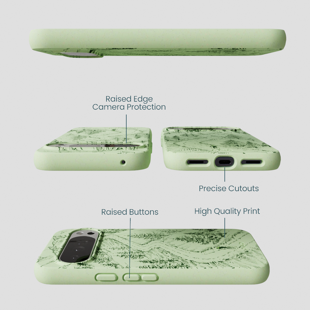 Sage Green Into the Mountains Google Pixel 10 Pro XL Case