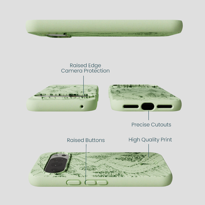 Sage Green Into the Mountains Google Pixel 10/10 Pro Case