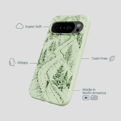 Sage Green Into the Mountains Google Pixel 10/10 Pro Case