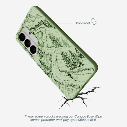 Sage Green Into the Mountains Samsung Galaxy S26 Case