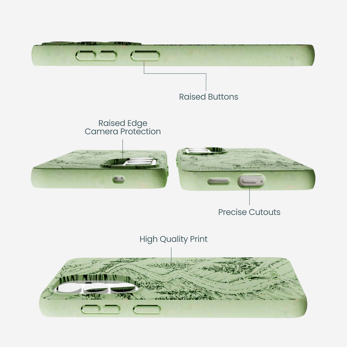 Sage Green Into the Mountains Samsung Galaxy S26 Case