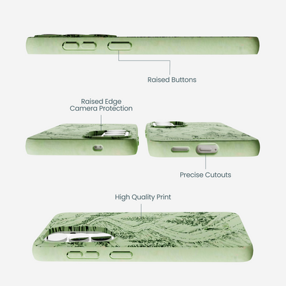 Sage Green Into the Mountains Samsung Galaxy S26 Case