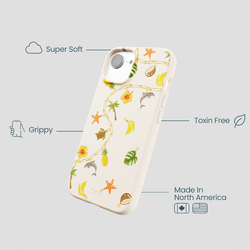 Seashell Island Charms iPhone 16e/17e Case