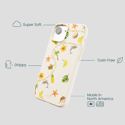Seashell Island Charms iPhone 16e/17e Case