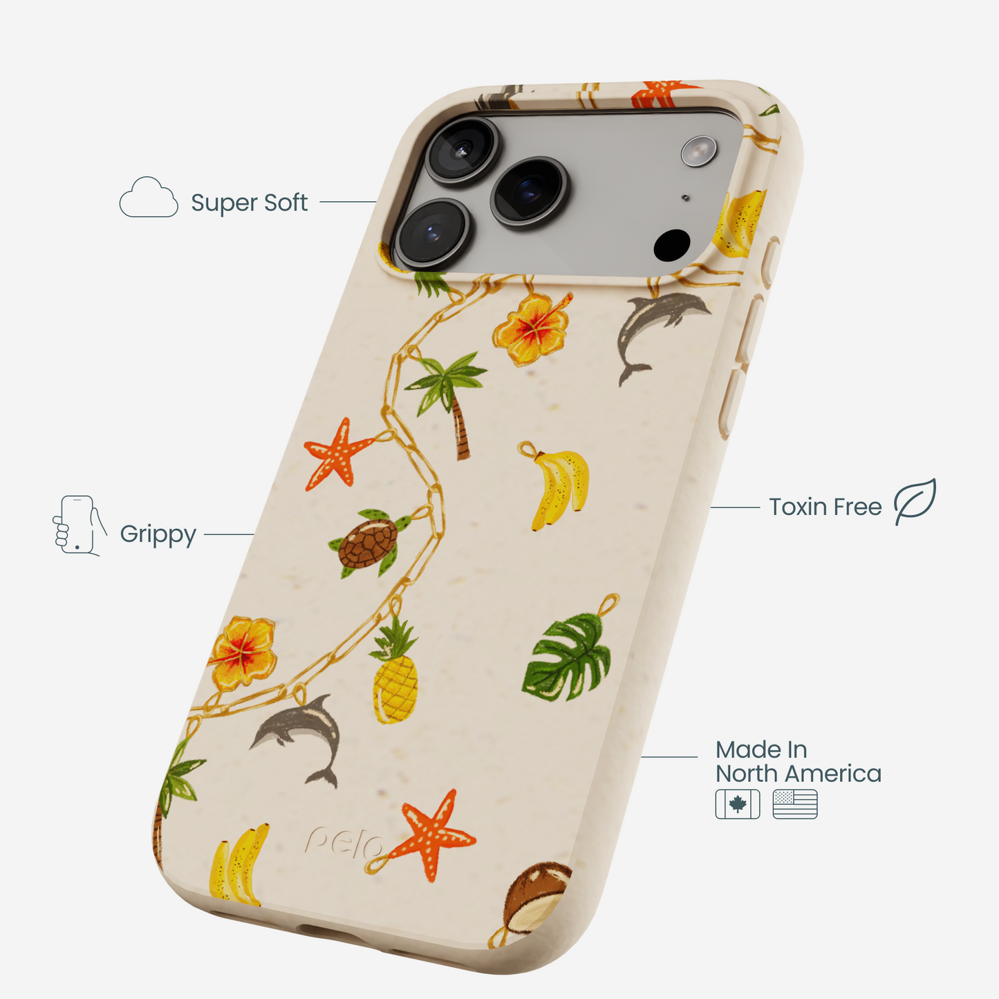 Seashell Island Charms iPhone 17 Pro Max Case