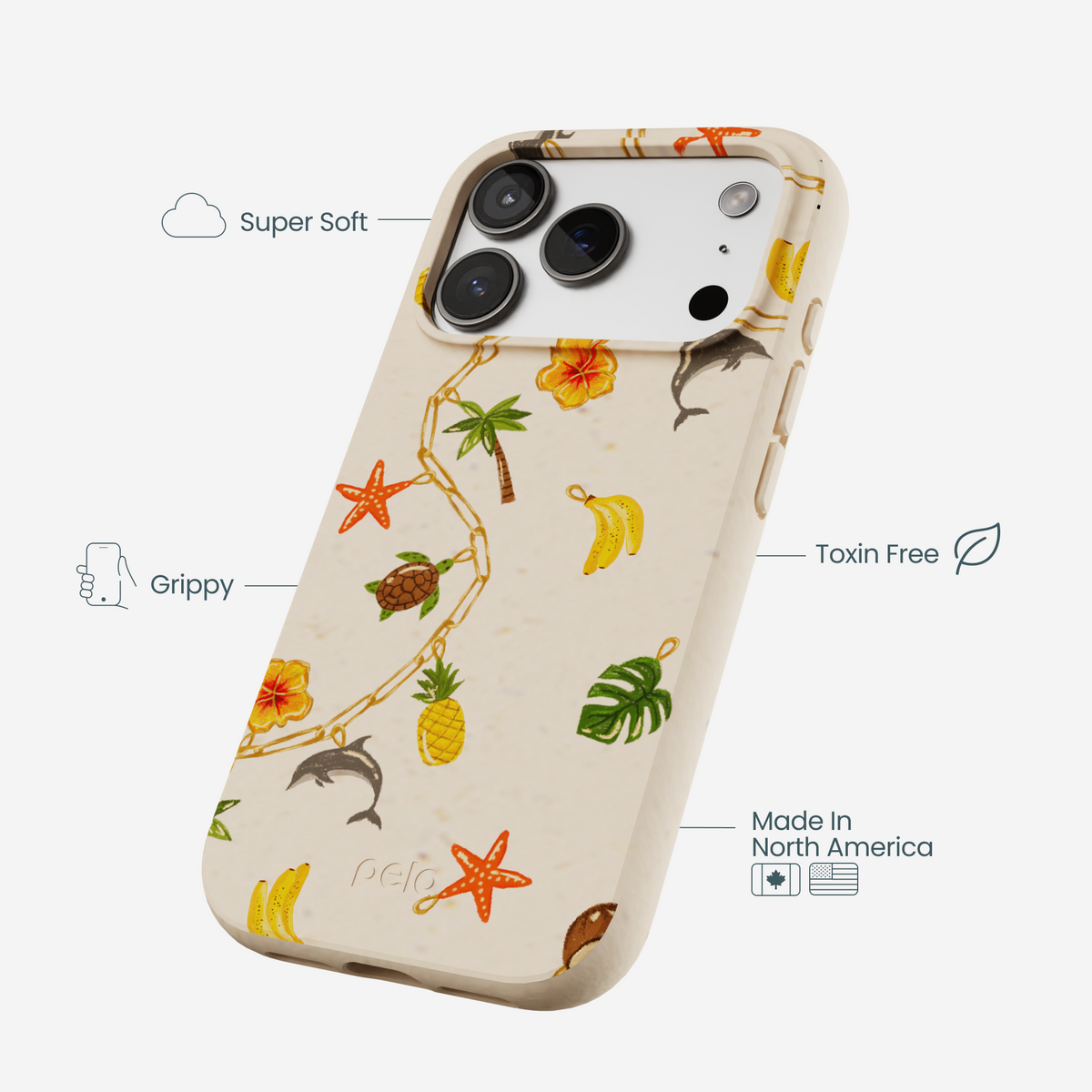 Seashell Island Charms iPhone 17 Pro Case