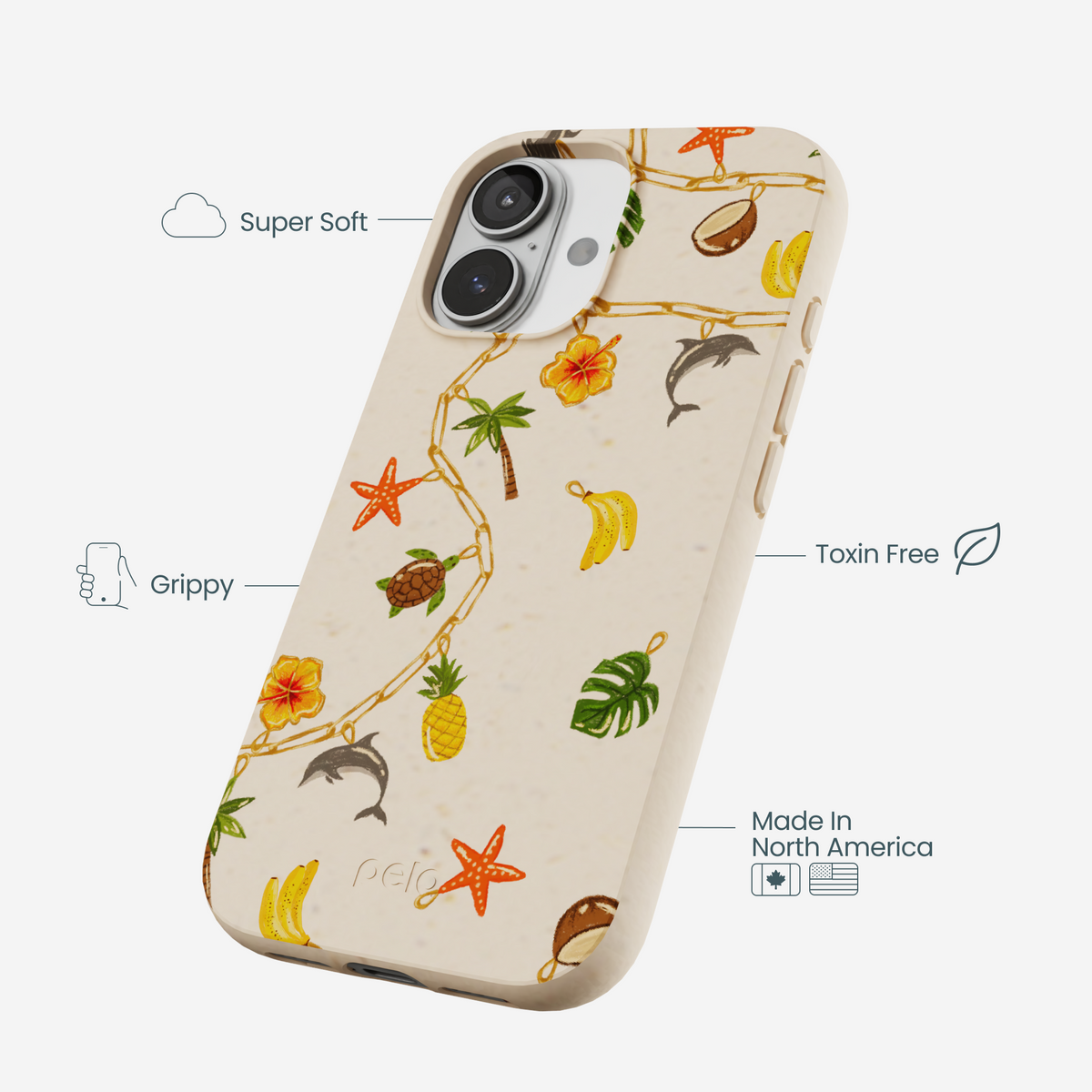 Seashell Island Charms iPhone 17 Case