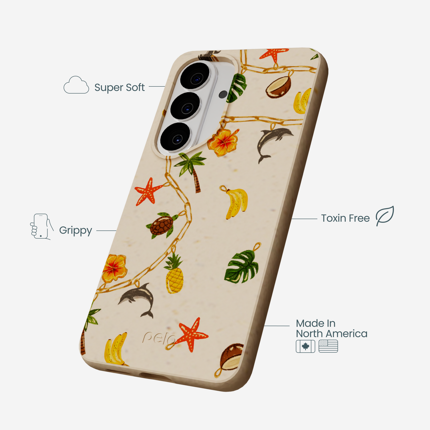 Seashell Island Charms Samsung Galaxy S26 Case