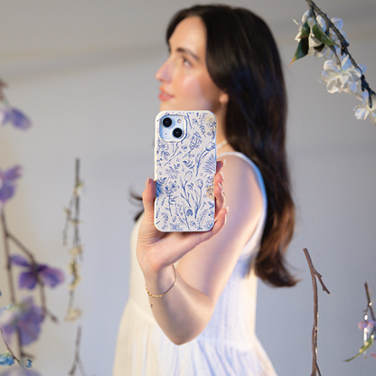 London Fog Indigo Bouquet Samsung Galaxy S26+(Plus) Case
