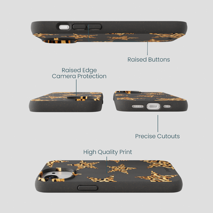 Black Jaguar Stars iPhone 16e/17e Case