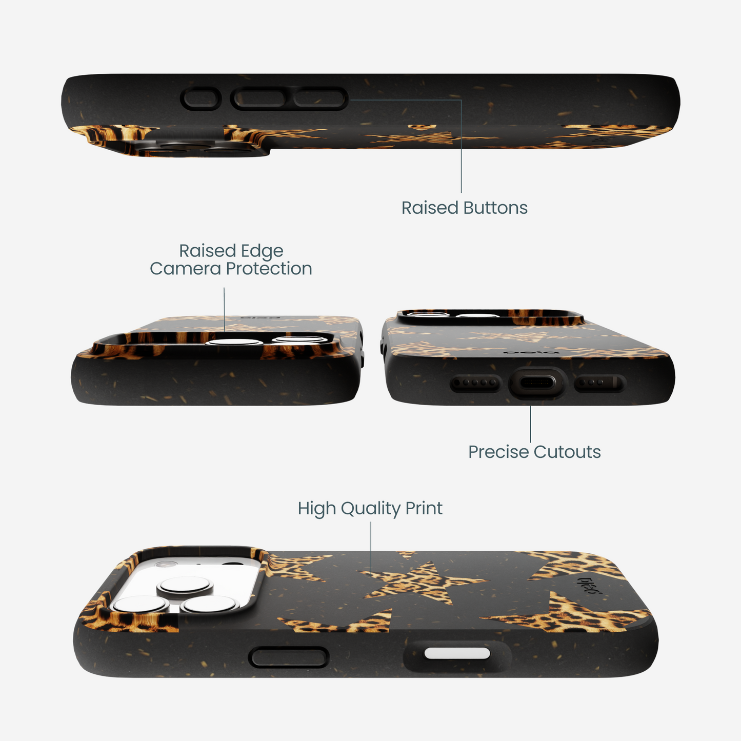 Black Jaguar Stars iPhone 17 Pro Case